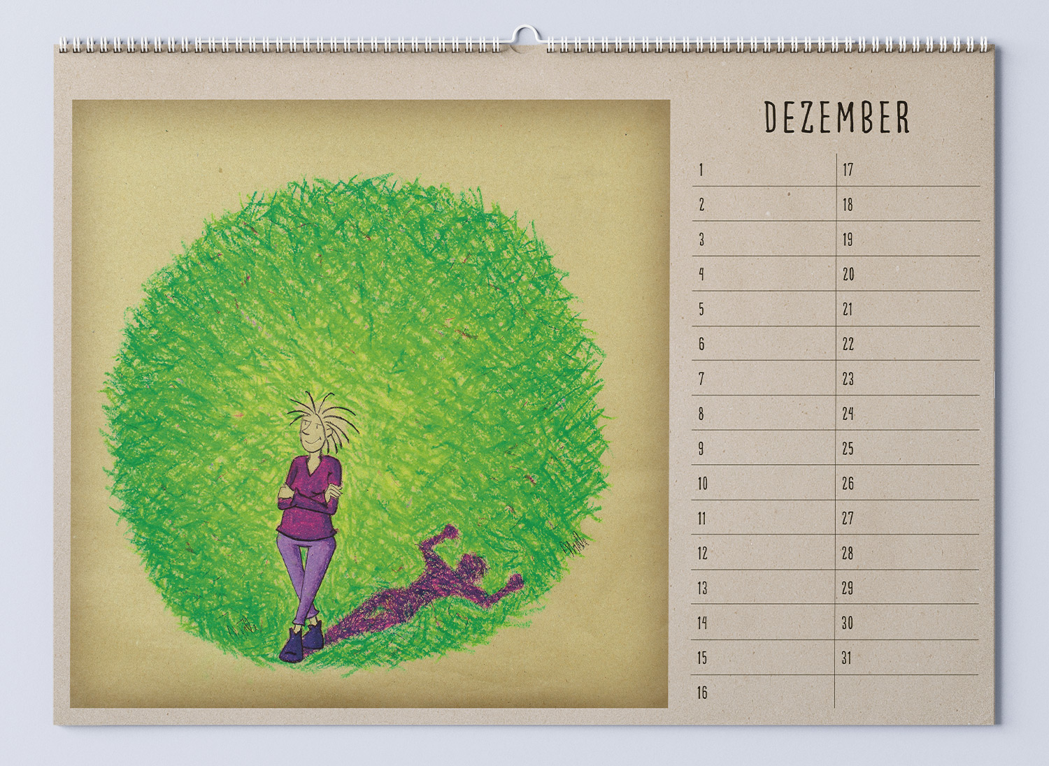12 Calendar Mockup Dezember