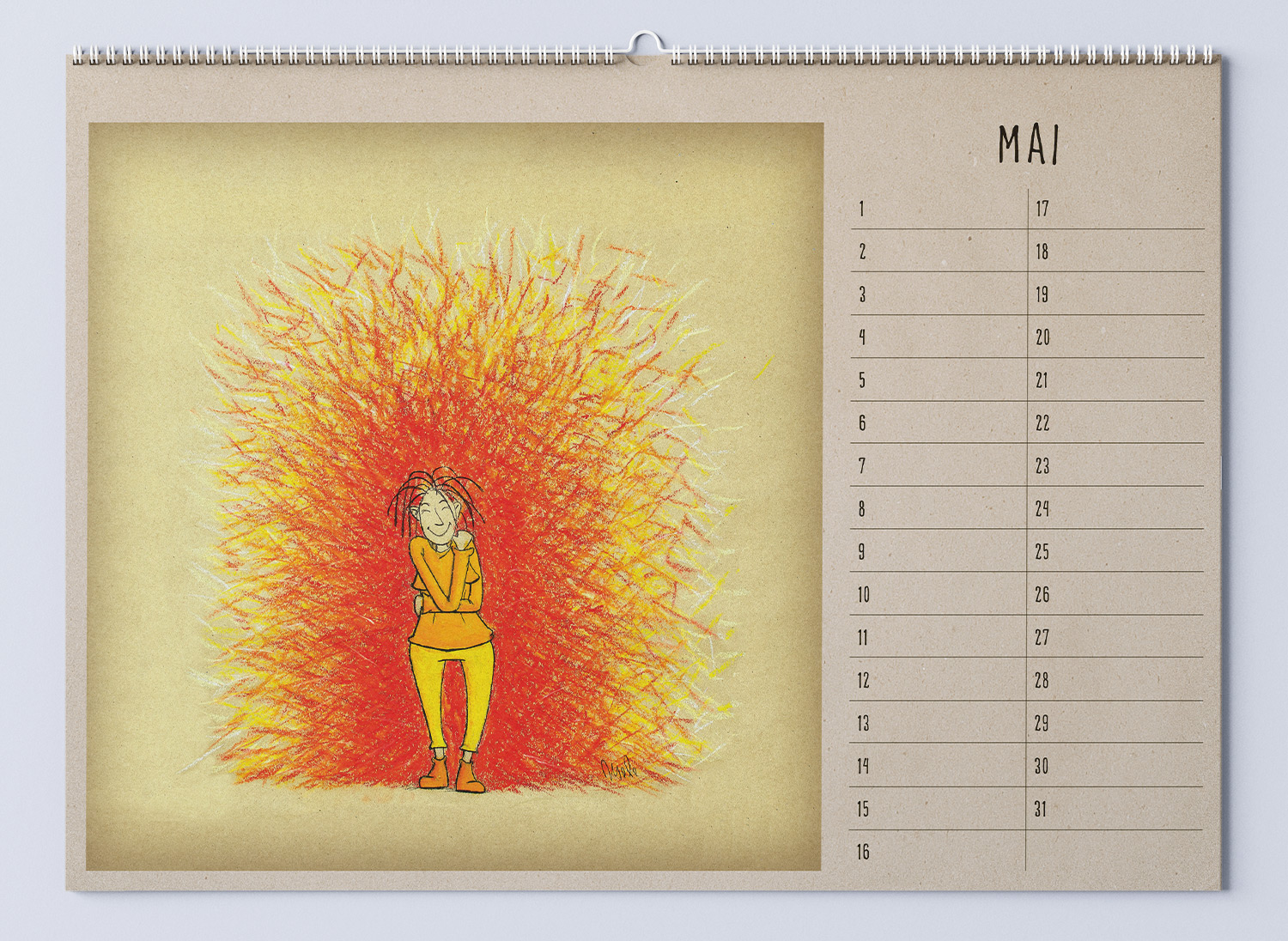 5 Calendar Mockup Mai